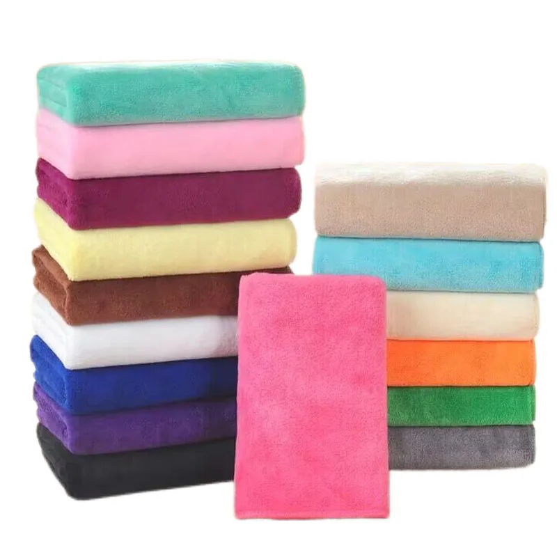 18 Colors Microfiber Fabric Towel Dry Hair Beauty Salons Barber Shop Special Towel Wholesale Super Absorbent Face Hand Towels