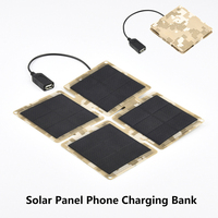 Portable Solar Panel With USB Safe Charge Phone Charging For Outdoor Hiking Camping Home Foldable Mobile Power Supply Bank 6V