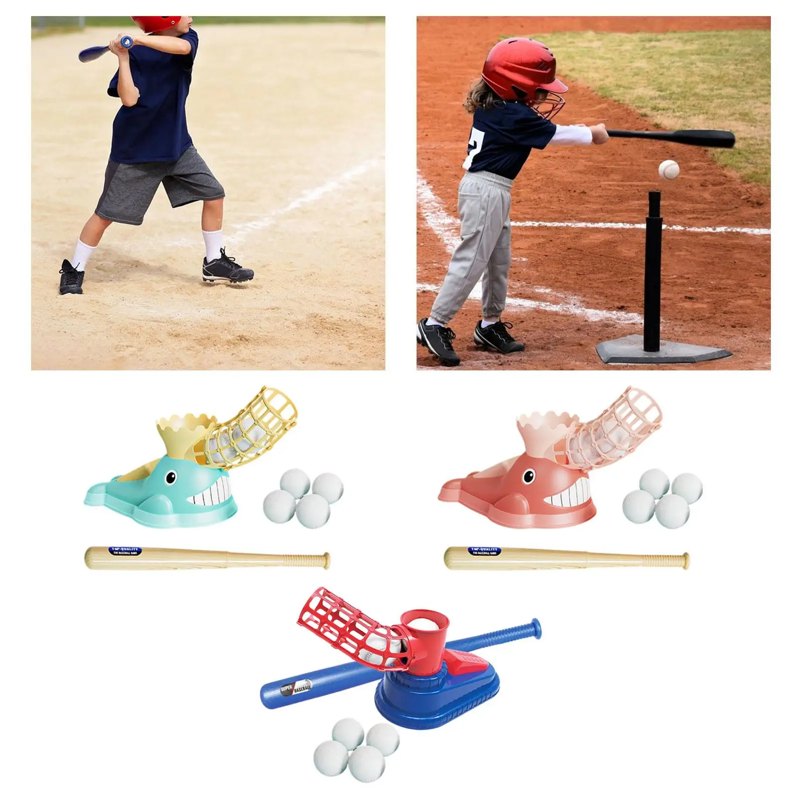 Baseball Pitching Machine for Kids, Durable Baseball Batting Machine with