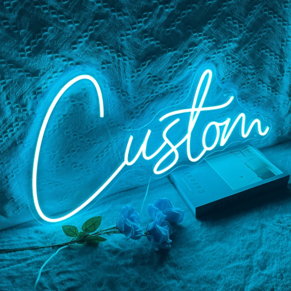 Personalized Neon Sign Custom Birthday Party Gift Kid Room Home Bedroom Neon Wall Decor Led Light Letters Wedding Decoration