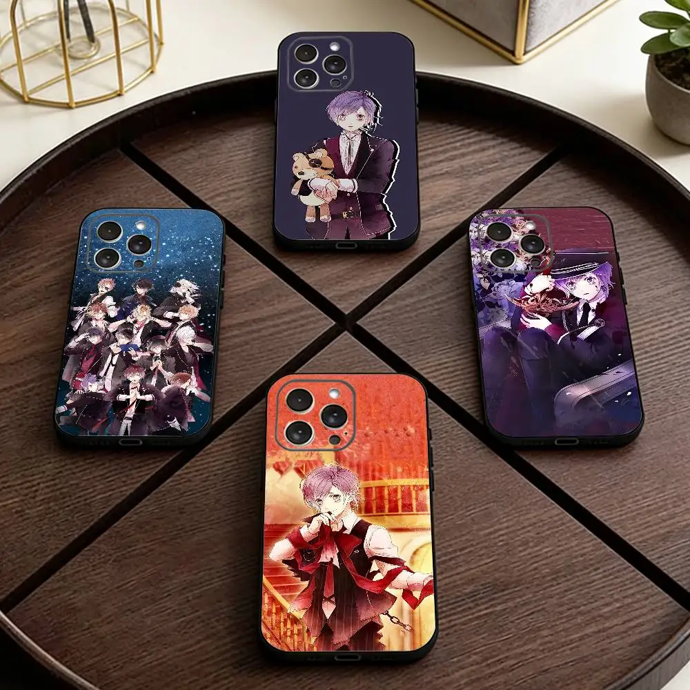 

Diabolik Lovers Phone Case For iPhone 17,16,15,14,13,12,11 Plus,Pro Max,XS,Soft Silicone Black Cover