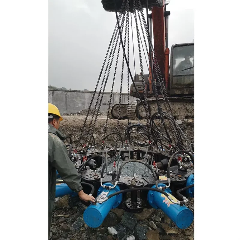 China Supply Rock Pile Breaker Multipurpose Quality Hydraulic Pile Breaker Hydraulic Rock Stone Pile Breaking Machine for Mexico