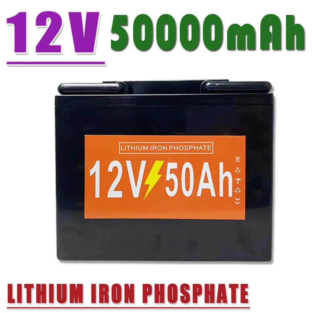 

12V 30Ah 50Ah Lifepo4 Battery Lithium Batterie Rechargeable for Golf Cart UPS LED Light Car Refrigerato