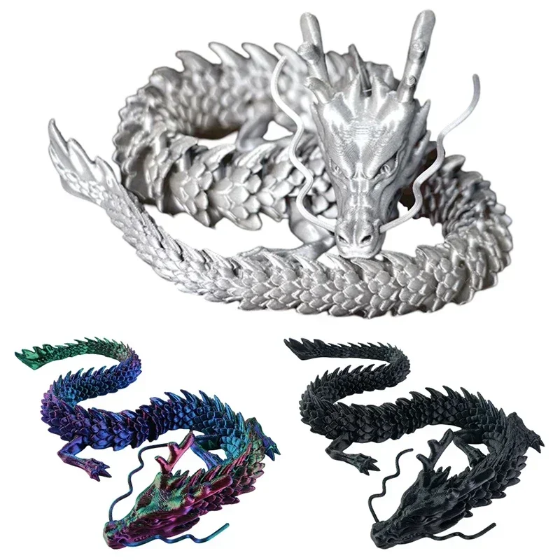

3D печать дракон светящийся кристалл многосуставная подвижная игрушка дракон детская игрушка дракон украшения дома