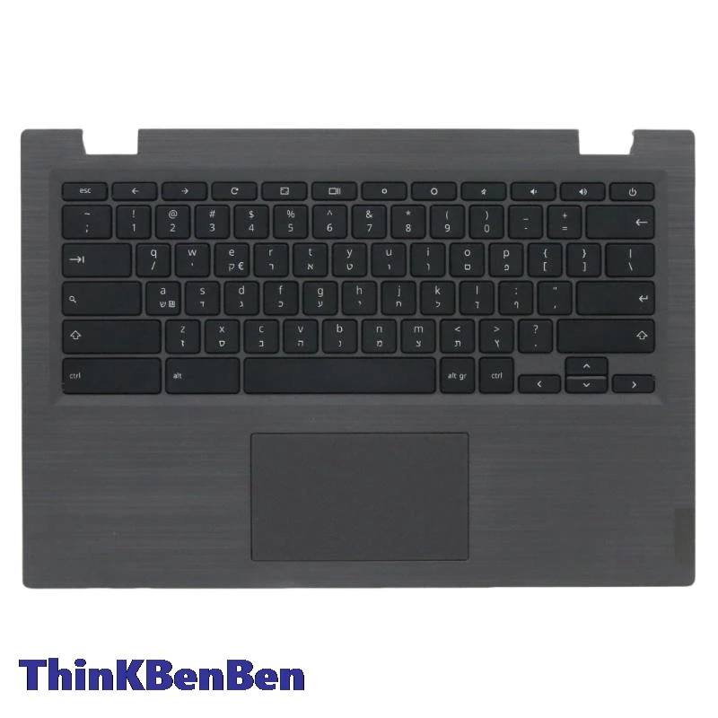 

HB Hebrew (IL Israel) Black Keyboard Upper Case Palmrest Shell Cover For Lenovo 14e Chromebook S345 14 14AST 5CB0S95249