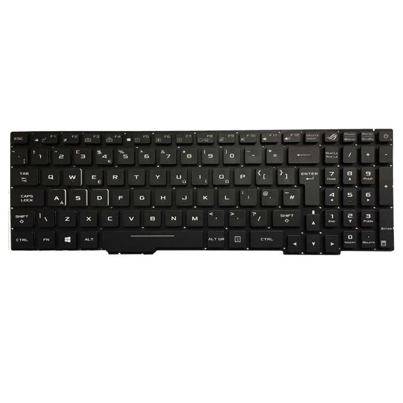 UK RGB Backlit Laptop Keyboard for ASUS GL753 GL753V GL753VE GL753VD UK Layout