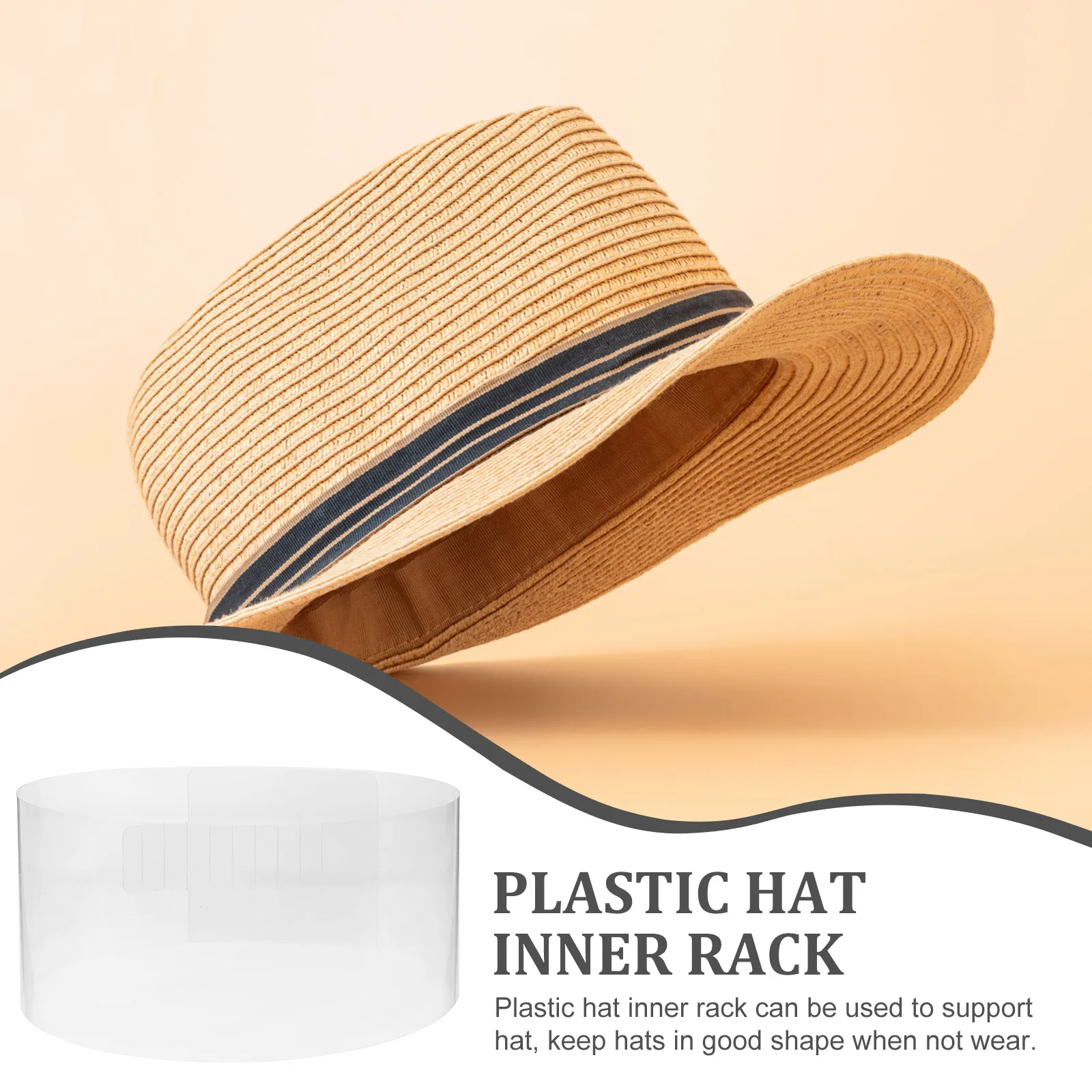 

10pcs Hat Inner Support Plastic Stretcher for Display Smooth Surface Non Scratch Baseball Cap Insert Holder Home Shop Use