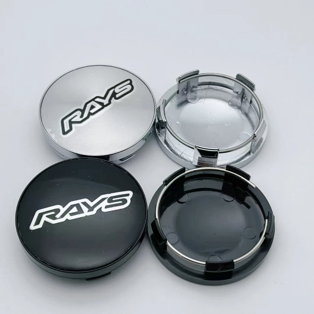

4pcs JDM Car Wheel Center Cap With 58mm RAYS Logo Emblem Badge Wheel Hubcap Rims Center Dust Cover Car Styling Accessories