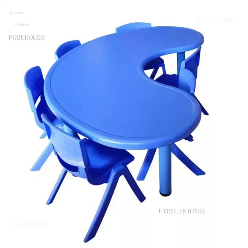 Mesas de plástico para crianças, mesas de escrita para casa, mesa de jogos para educação de jardim de infância, mesa de elevação para crianças, móveis h