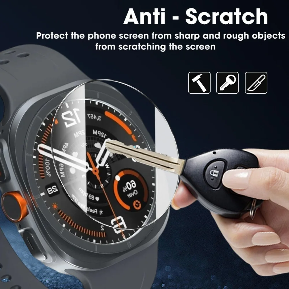 1/3/5Pcs Tempered Glass for Samsung Galaxy Watch 9 40mm 44mm Ultra 2 Screen Protector Auto-alignment Install Kit Protective Film