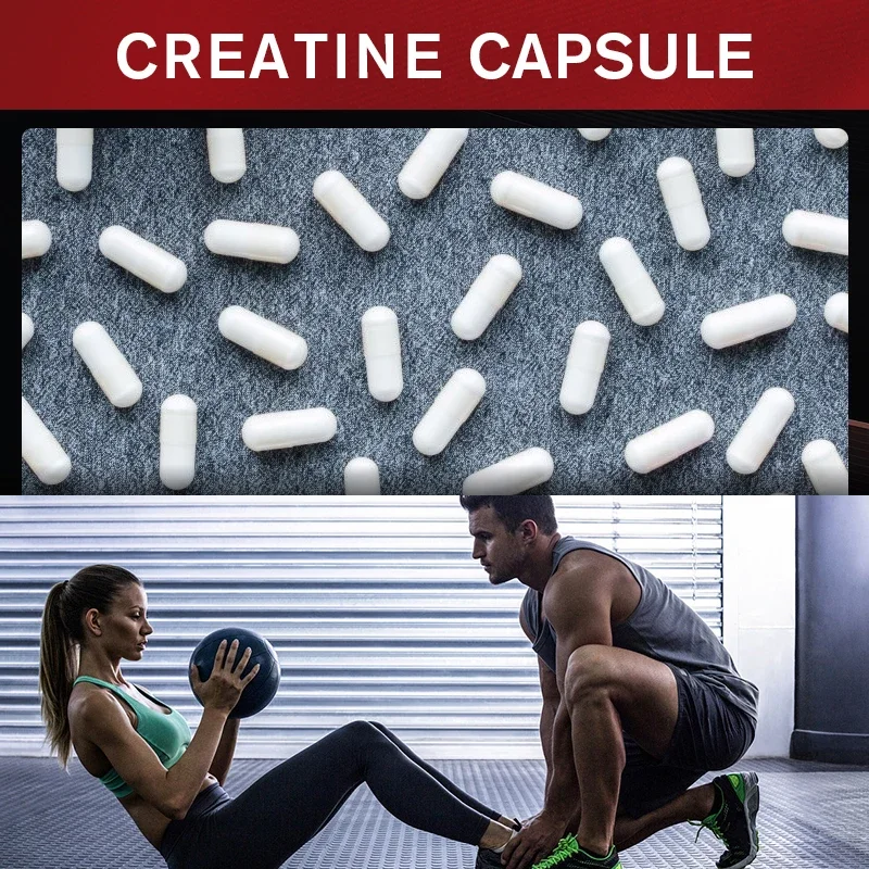 Creatine Capsules - Muscle Booster Increase Muscle Strength and Explosive Power Relieve Fatigue and Promote Muscle Growth