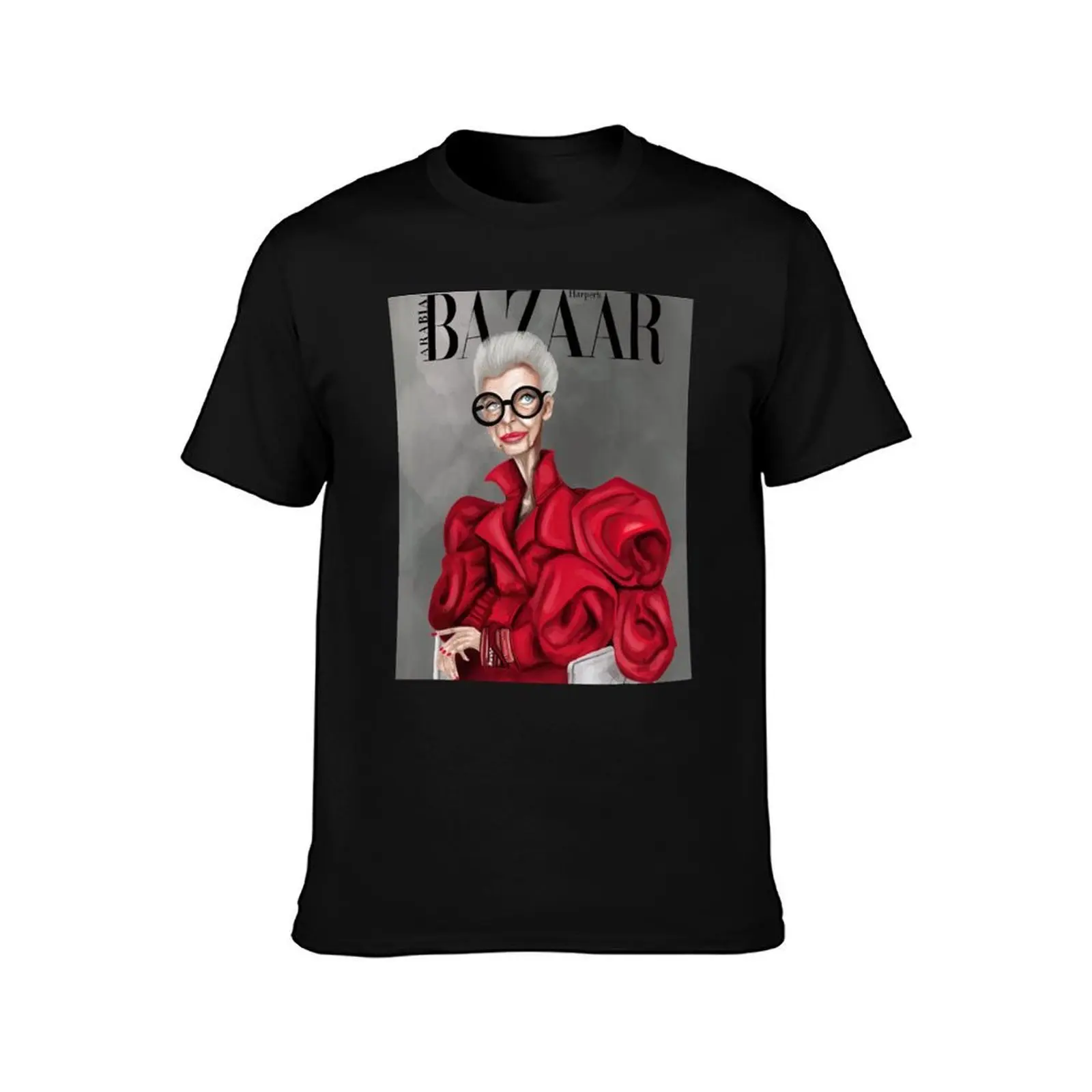 Iris Apfel is 100 - Magazine cover T-Shirt, Summer Casual Cotton Tee, Oversized Streetwear Tops, Vintage Graphic Print