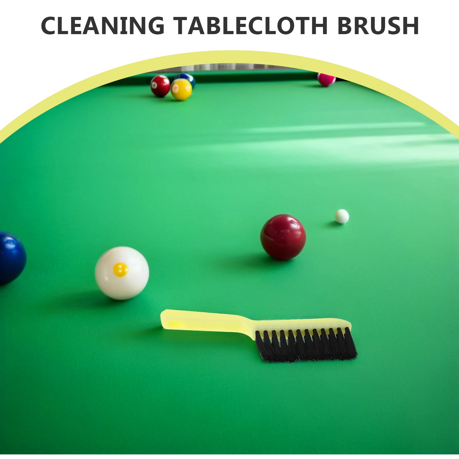 

2 Pcs Billiard Table Hair Brush Cleaning Beige Brushing Snooker Tables Cloth Cleaner Pool Accessories