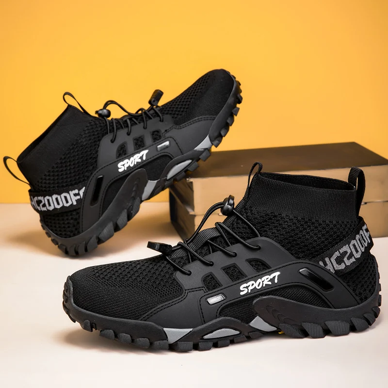 

Men's Hiking boots Breathable Mesh Shoes Outdoor Wear-resistant Men's Hiking, Hunting Tactical Sports Shoes Stream Water Shoes