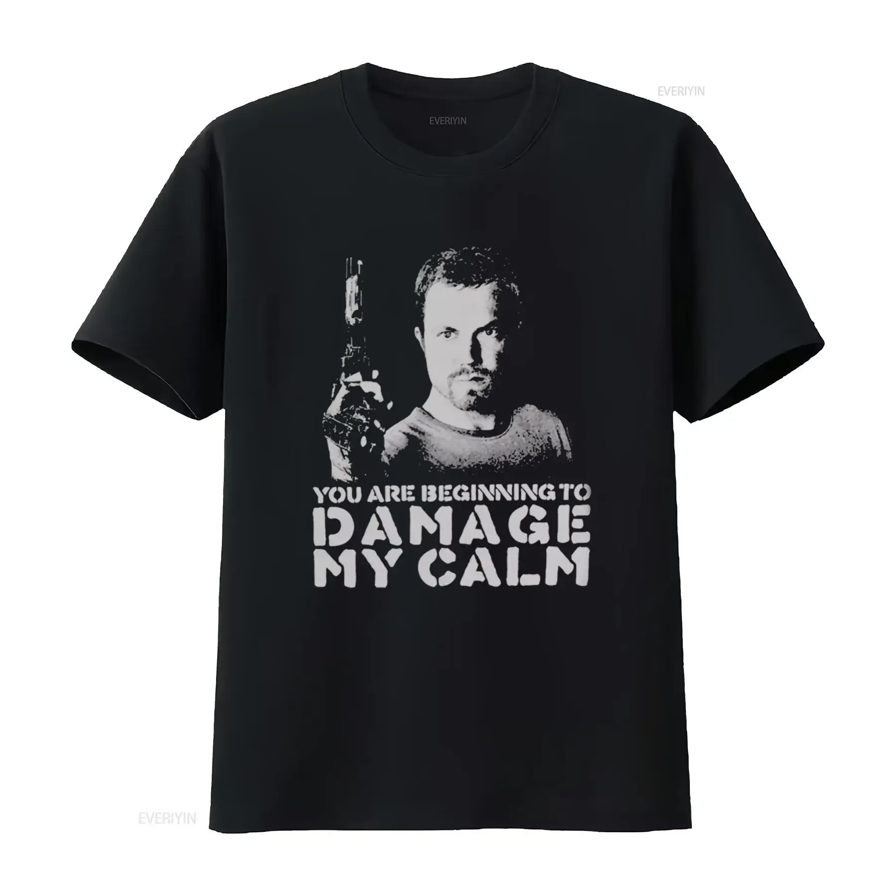 Firefly T Shirt You Are Beginning To Damage My Calm Stay Shiny Browncoats Valley Retro Sci Fi Design High Quality Cotton