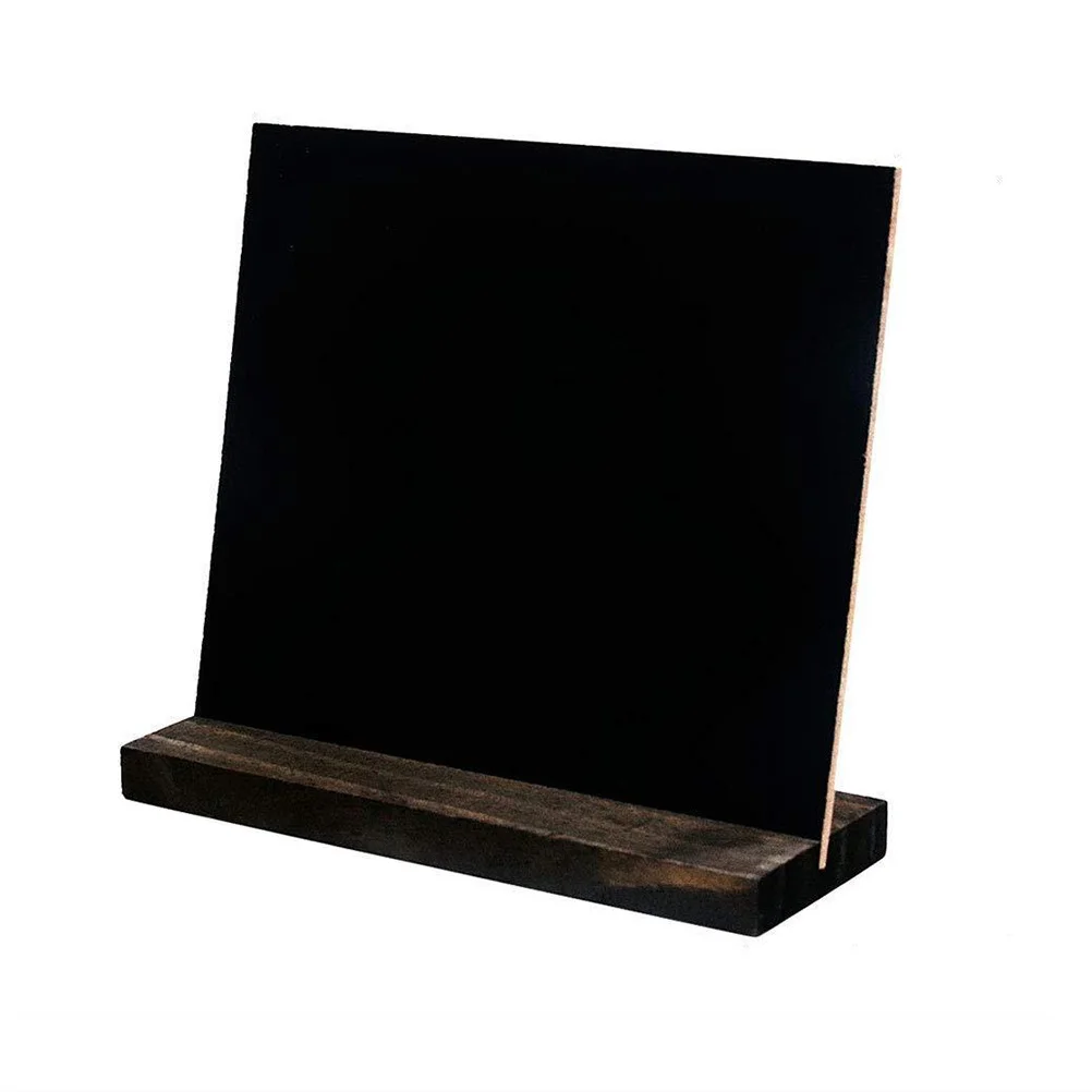 Mini pizarra de madera Vintage DIY, tablero de notas negro, decoración de habitación, tablero de mensajes para el hogar y la escuela, 1 Uds.