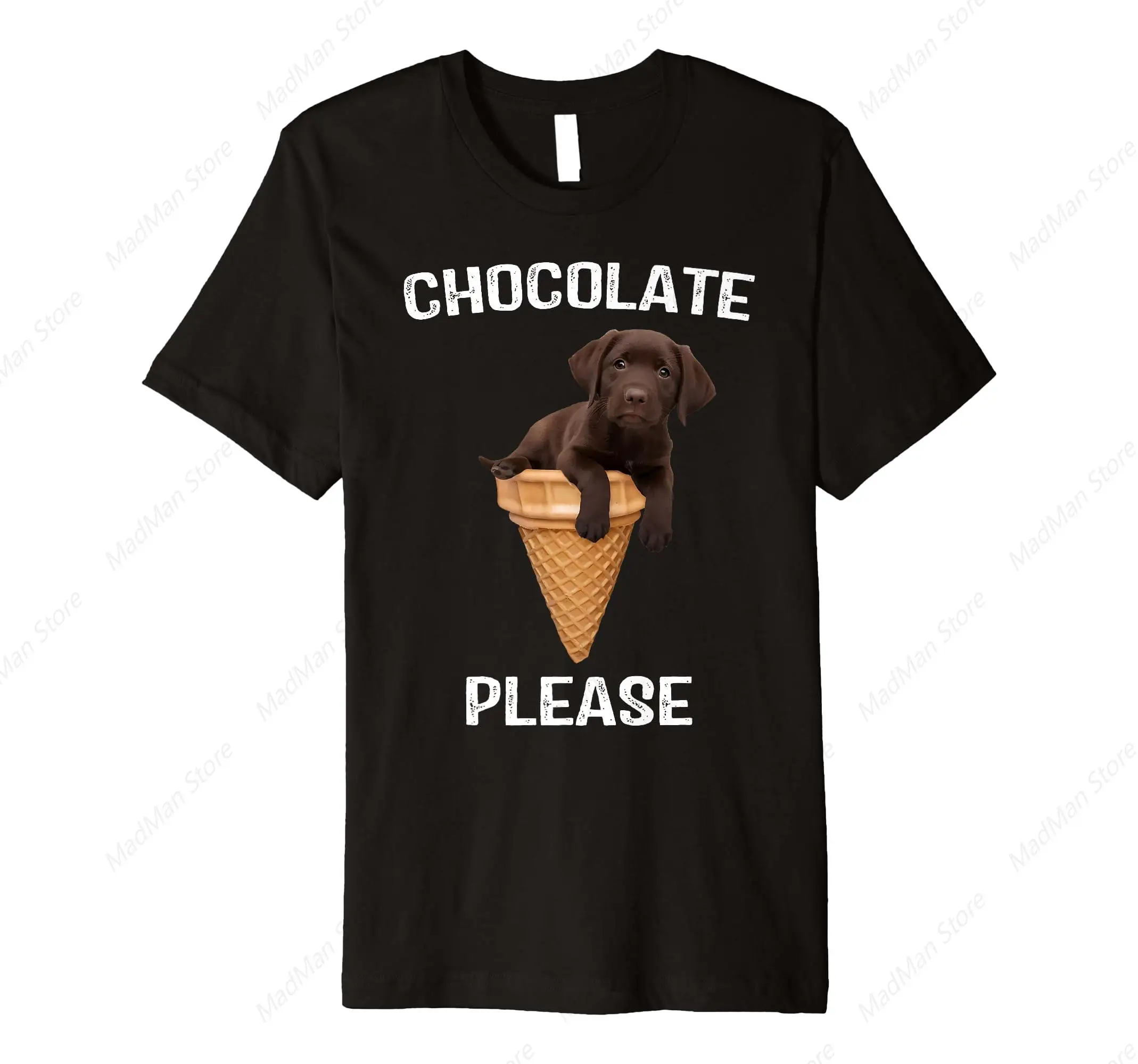 Choco Lab-Camiseta divertida para niños y niñas, camisa para amantes del perro Labrador Chocolate