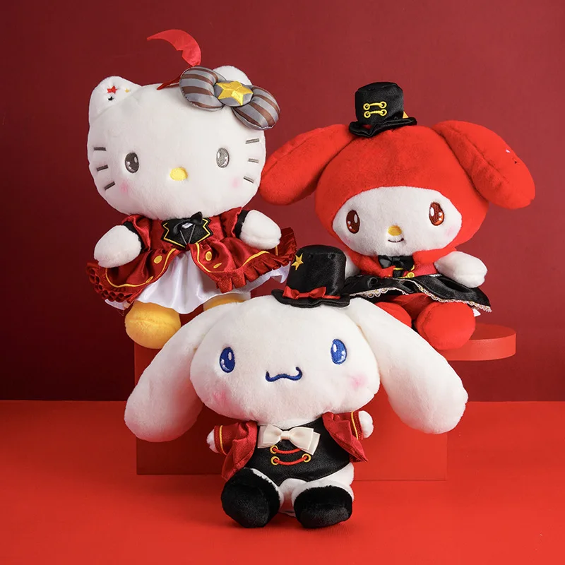 20 cm Hoge Kwaliteit Echt Sanrio karaktersMagical Girls My Melody Kuromi Cinnamoroll Kt Kat Knuffel Anime Knuffels