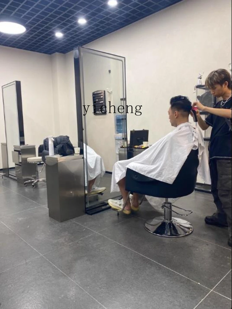 Hair Salon Mirror Stand Barber Shop Mirror Hair Salon Special Single and Double Sided Mirror with Tabletop