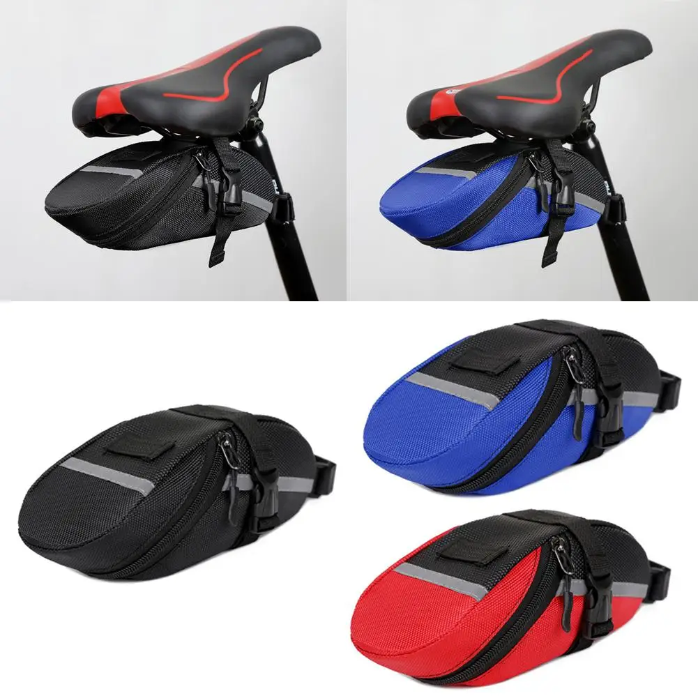 Bicycle Bike Storage Saddle Bag Cycling Tail Rear Pouch Tools Pack Cycling Bag Riding Pocket Bag Repair Tail Bicycle N9a8