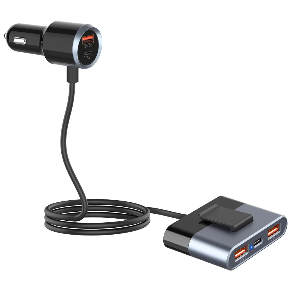 SC03 chargeur de voiture de charge rapide d'extension multifonction de voiture, extension de partage de charge de téléphone portable de chargeur de voiture