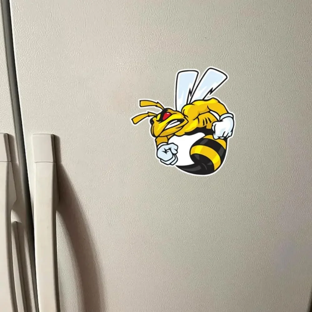Bumblebee Inspired Waterproof Car Stickers Durable Pet Material Sun-Resistant Fun Cartoon Hornet Design For Exterior Decoration