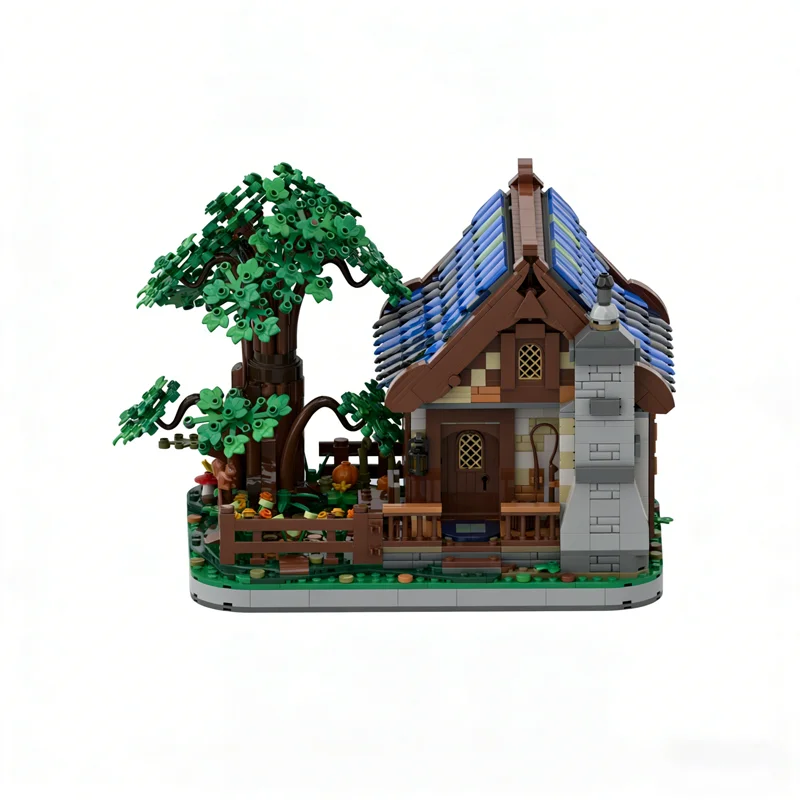 1481pcs MOC Kasteel Middeleeuws Huis Boom Model Bouwstenen Monteren Kerstcadeaus Speelgoed DIY Architectuur Creatief Idee Baksteen