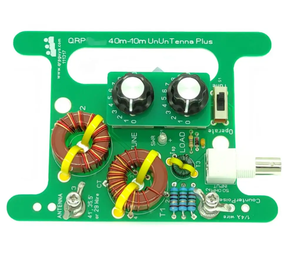 Latest QRP 40m-10m UnUnTenna Plus Antenna 10W Tunable long wire antenna BNC connection