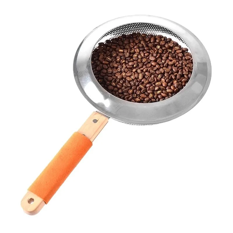Per La Tostatura Manuale Del Caffè Domestica, Filtro A Rete, Tostatore Di Chicchi Di Caffè In Acciaio Inossidabile, Elettrodomestico A Rete Per Tostatura Di Chicchi Di Caffè.-image