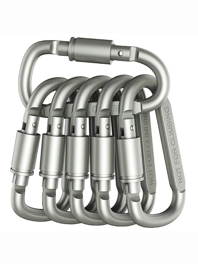 

4PCS Outdoor High Quality Multifunctional Nut Buckle EDC Portable Camping Mountaineering Buckle Key Hanging Buckle Accessories