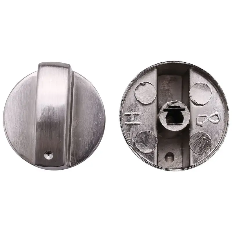 CKFAM-Brushed Metal Gas Stove Knobs Cooker Control Switch Range Oven Knobs Cooktop Burner Knob (40Pcs 6Mm Shaft Core)