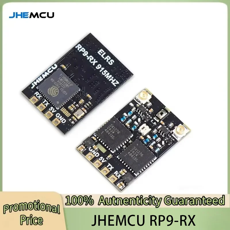 JHEMCU RP9-RX ELRS 915MHZ Diversity Receiver Built-in TCXO for RC Airplane FPV Long Range Drone