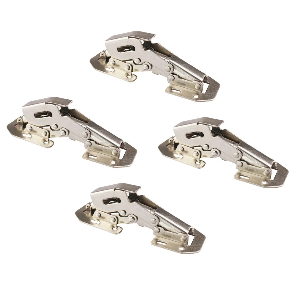 

4Pcs Damping Hinge Stainless Steel Cabinet Hinges Silent Close High Hardness Practical Closet Wardrobe Kitchen Cabinet Hinges