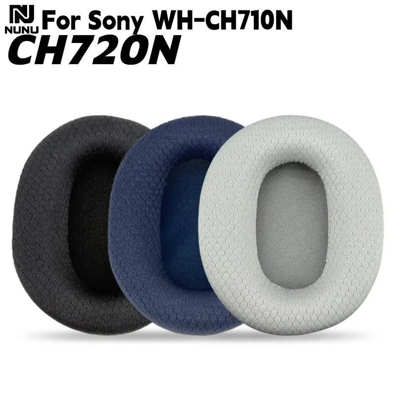 

NUNU Replacement Breathable football net Ear Pads for Sony WH-CH710N CH720N Headphones Repair Parts Never shed skin