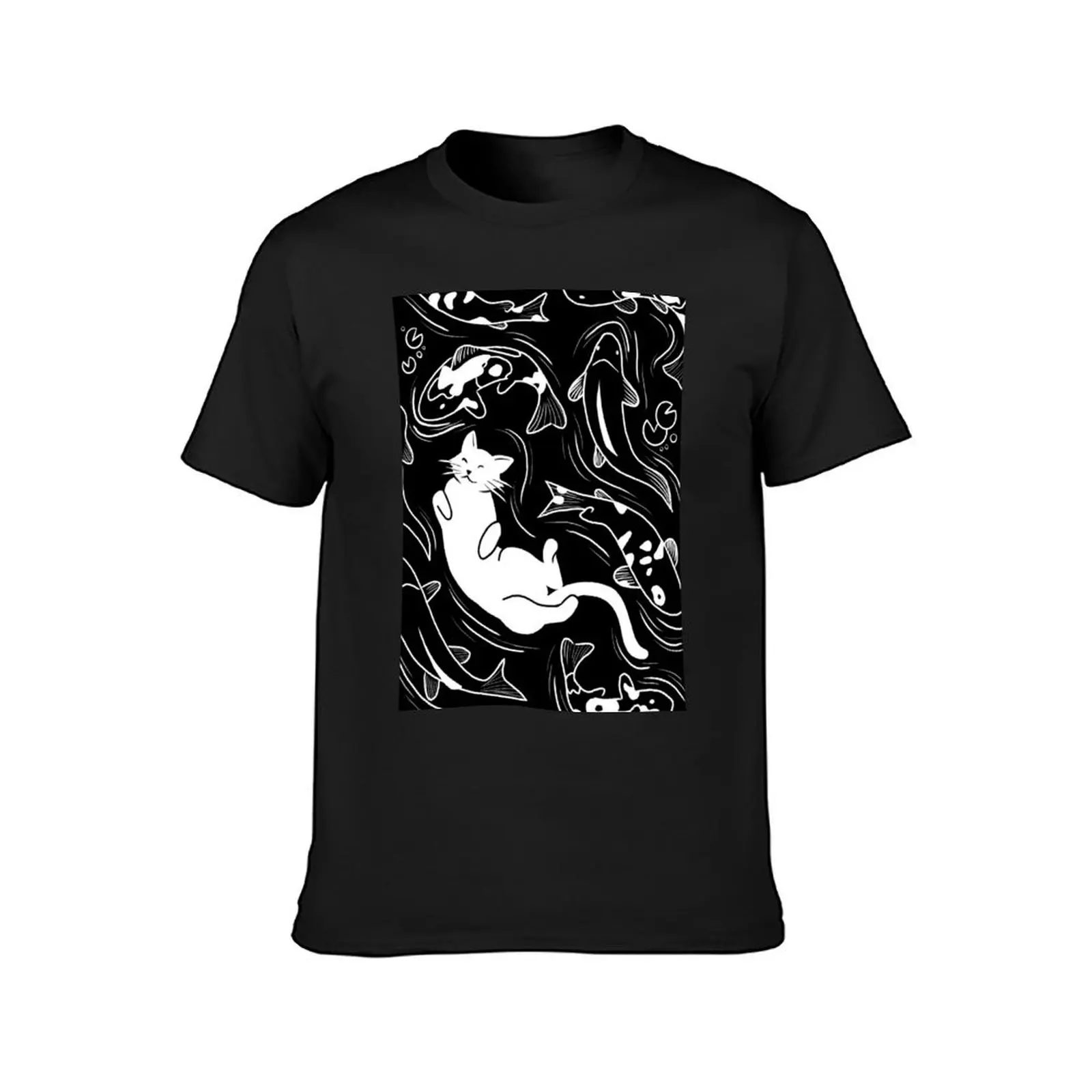 Kat Koi (black) T-Shirt oversizeds customs men clothings