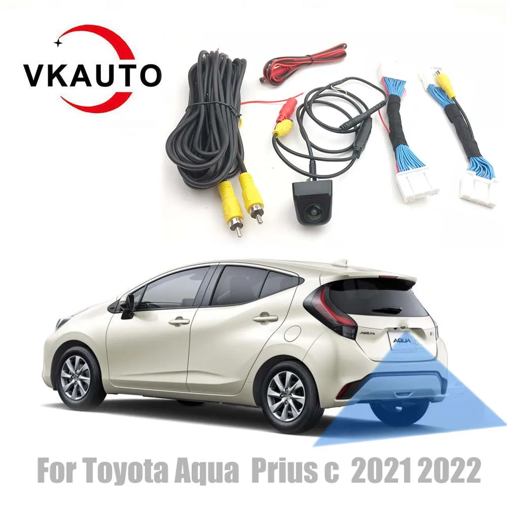 VKAUTO Reversing Camera For Toyota Aqua  Prius C  2021 2022 Factory unit add backup Camera