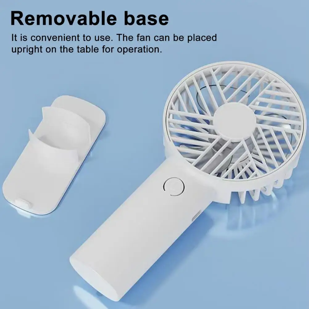 

Mini Handheld Fan with Phone Holder 3 Speed USB Rechargeable Summer Cooling Fan Portable Outdoor Travel Small Personal Fan Trave