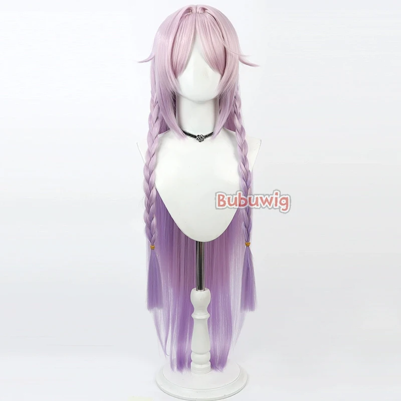 Bubuwig Synthetic Hair Citlali Natlan Cosplay Wigs Genshin Impact 100cm Long Light Pink Gradient Purple Cos Wig Heat Resistant