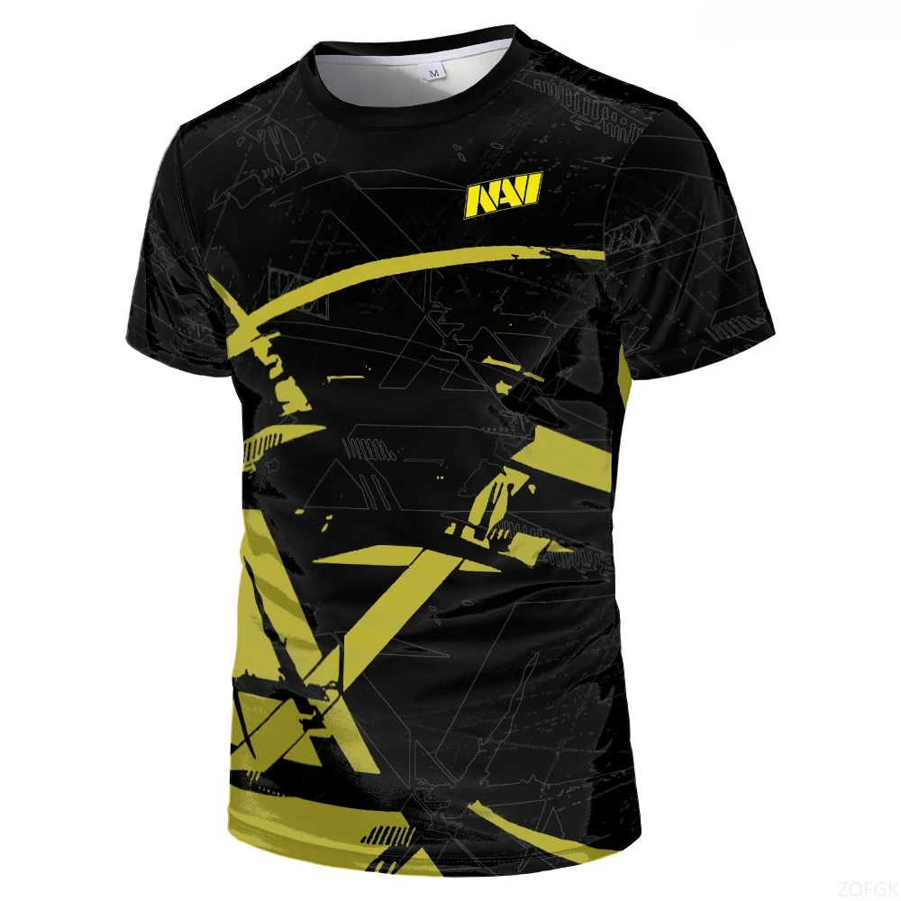 e스포츠 CS:GO 게임 네비 팀 유니폼 티셔츠 게임 플레이어 대회 스포츠 훈련 티셔츠 속건 남성 캐주얼 네이비 의류 티