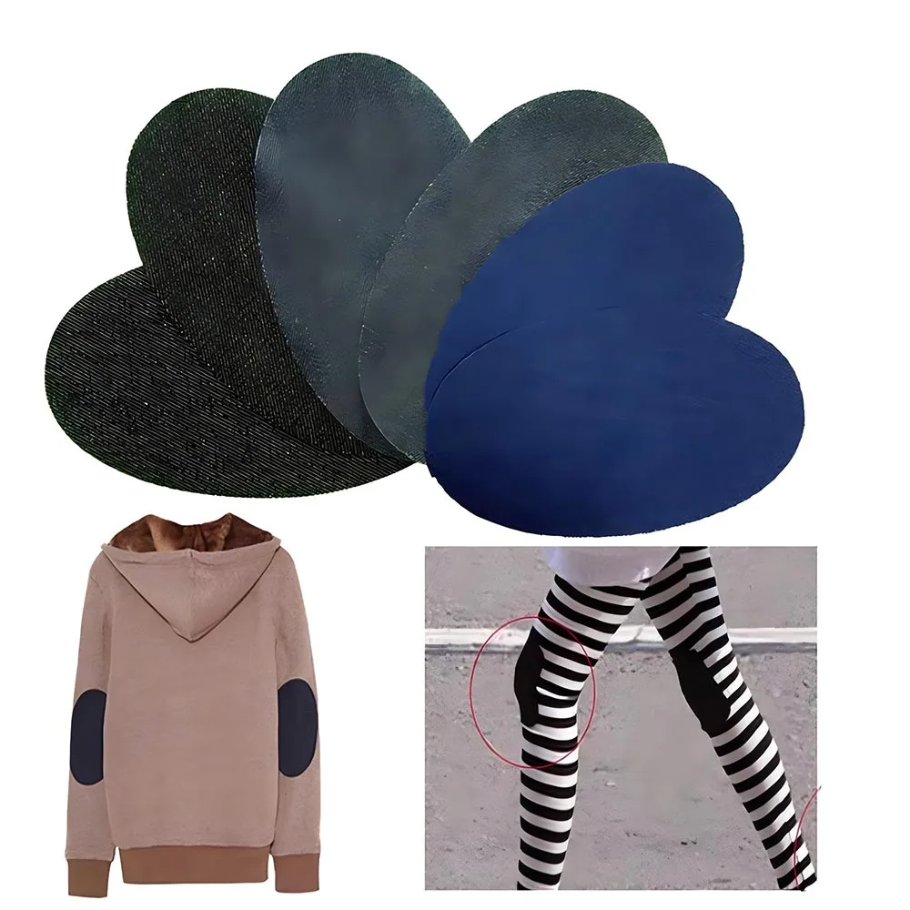 10 Stück Kleidungsreparatur-Patches, 2 Größen, Aufbügelbare Patches, Denim-Stoff-Nähpatches, Patchwork-Nähzubehör für Zuhause, 3 Farben