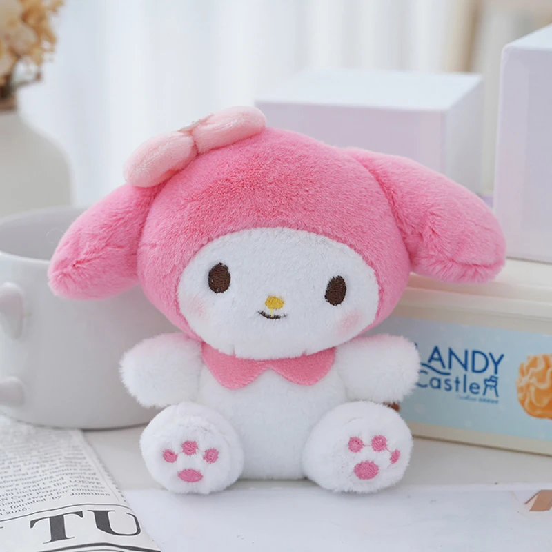 Sanrio-ぬいぐるみキーホルダー,ぬいぐるみ,ぬいぐるみ,子供向けギフトペンダント,kuromi my melody cinamoroll枕,14cm