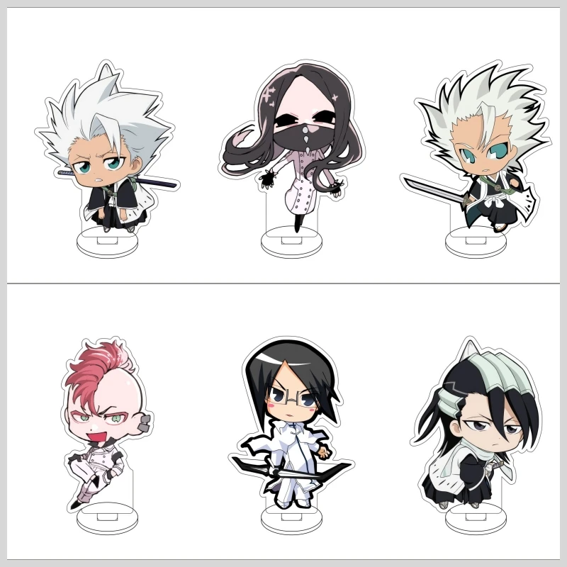 

Anime BLEACH Mini Figure Stand Acrylic Character Kuchiki Rukia Inoue Orihime Kurosaki Ichigo Model Fans Collection Toy 10cm