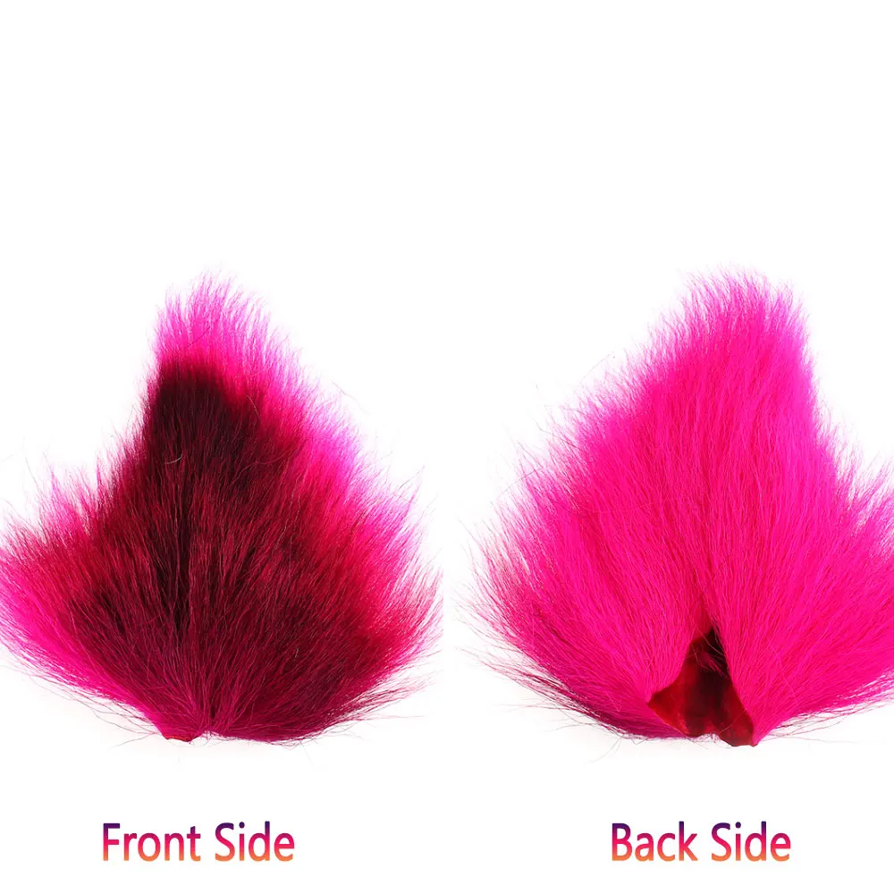 1PC Gefärbt Bucktail Fliegen Binden Material Ganze Bucktails Pelz Hirsch Haar Pelz Für Angeln Jigs Lockt Trocken Nass Streamer salzwasser Fliegen – Detail 12