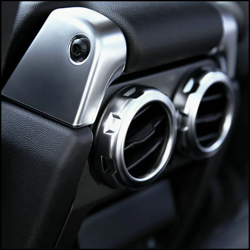 2Pcs/Set Car Rear Air Outlet Vent Ring Cover Trim Sticker For Land Rover Range Rover Sport Discovery 4 L3 LR4 2009-2016 view 5