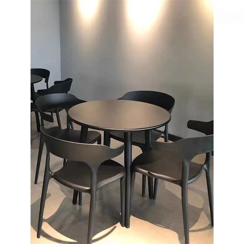 Outdoor plastic leisure negotiation outdoor balcony small round table chair