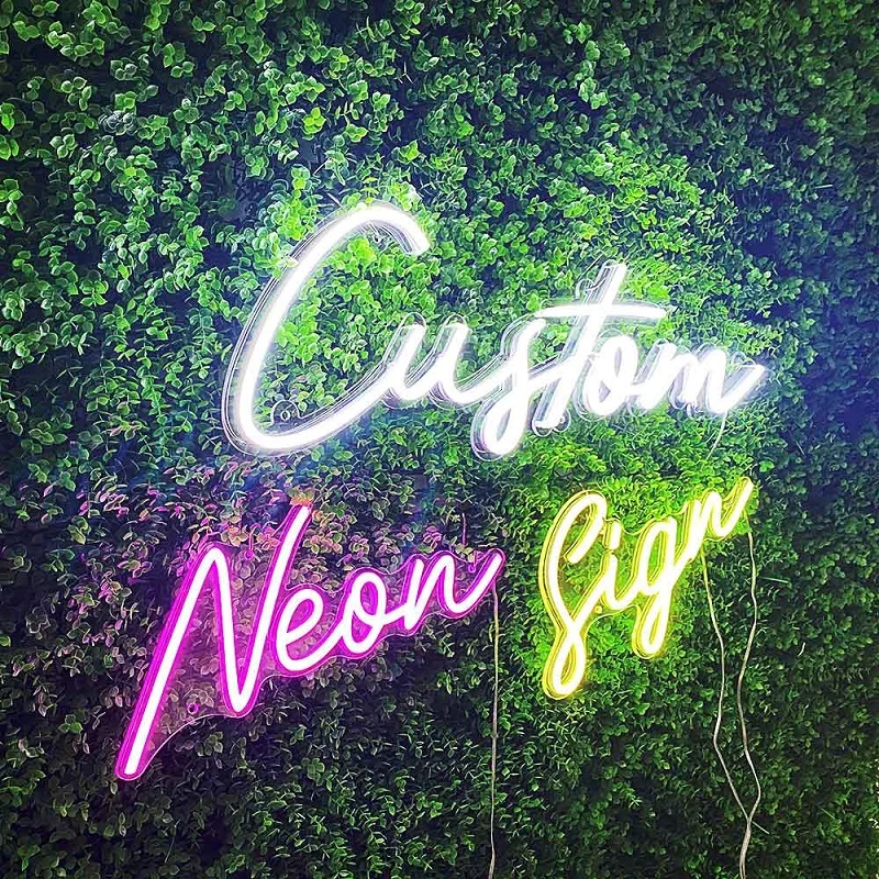 Fashion Custom Neon Sign Lights Birthday Gift Flexible Neon Inscriptions For Party Room Wall Decor Personalize Led Neon Lamps