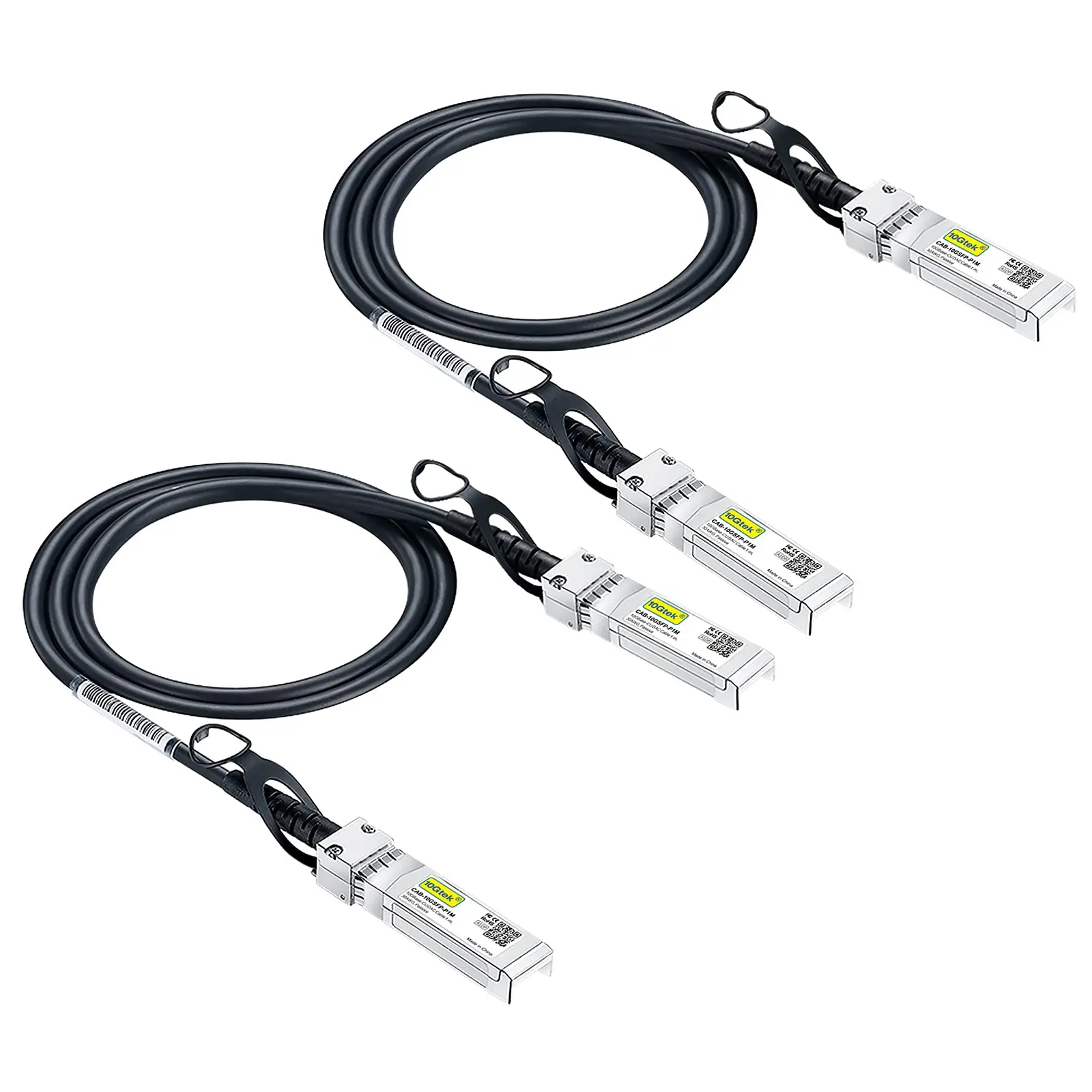 10G SFP+ DAC Twinax Cable Passive, 3m/9.84ft, 30AWG, for with Cisco SFP-H10GB-CU3M, Ubiquiti, Intel, Mikrotik and More. 2-Pack