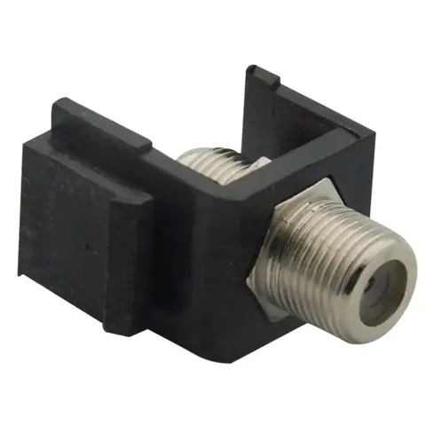 Couleur noire Keystone Coaxial RG6 femelle à connecteur femelle