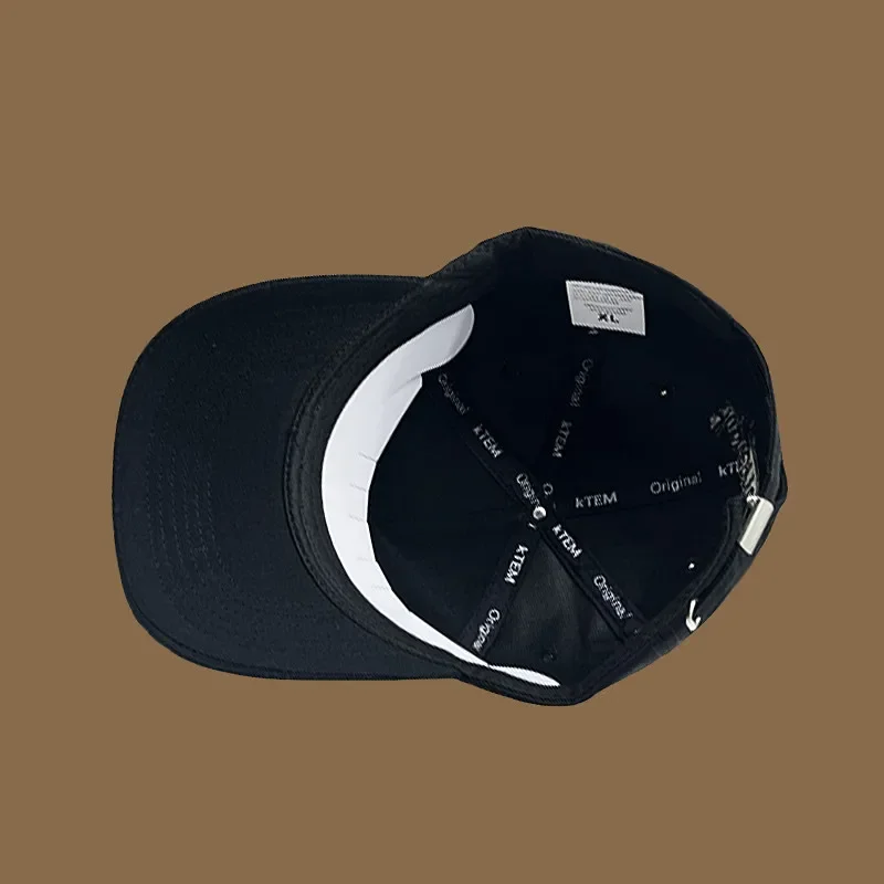 Baseballkappen für Männer und Frauen mit großem Kopf, XXL, Übergröße, hohe Krone, verstellbar, einfarbig, solide Snapback-Hüte, 56–60 cm, 60–65 cm – Detail 8