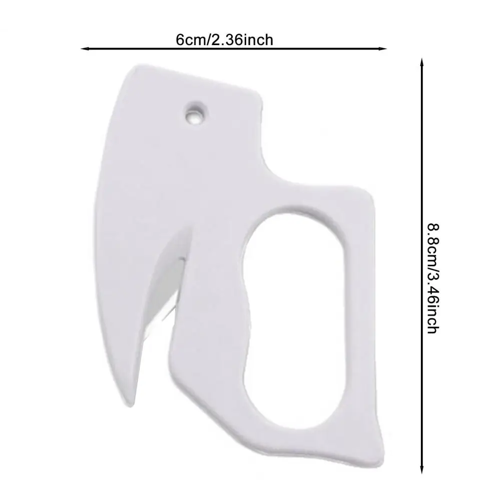 4Pcs Letter Opener Envelope Slitter Plastic Envelope Knife Stationery Cutter Black Mail Opener Wrapping Paper Cutter for Office